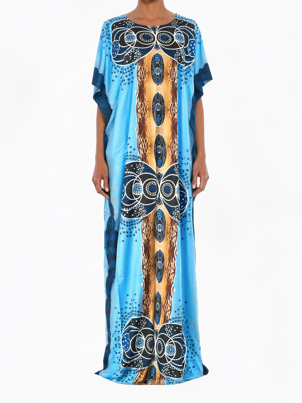 Cerulean Filigree Bati Dress