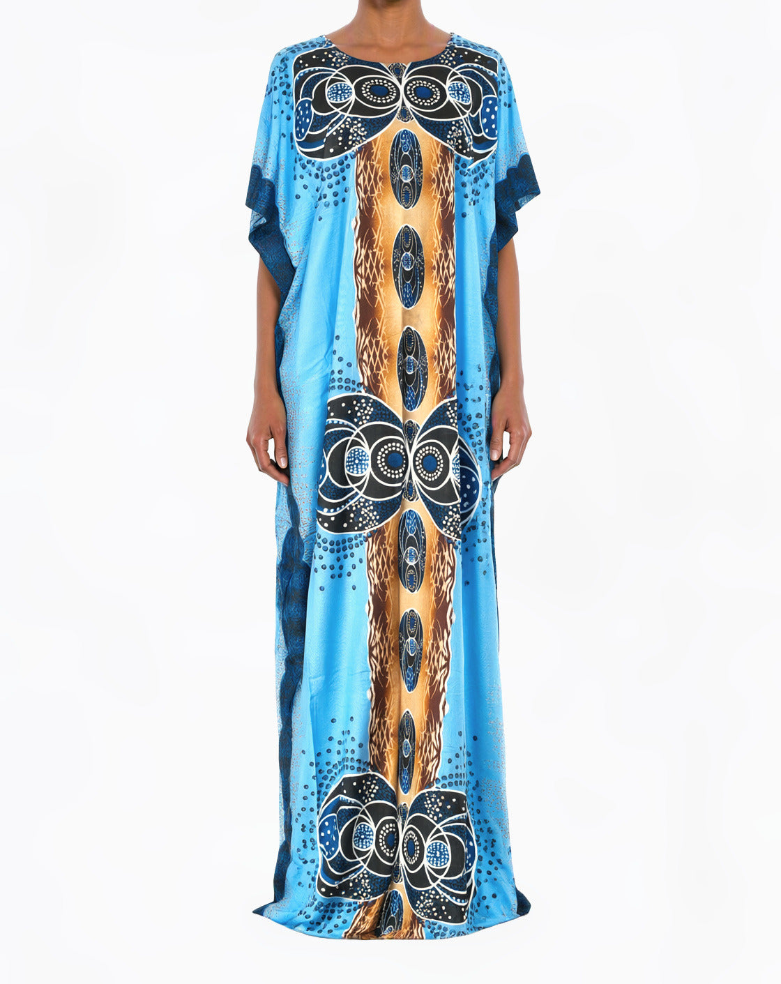 Cerulean Filigree Bati Dress