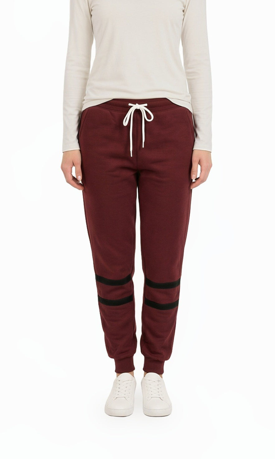 Maroon Modest Chic Sweat Pants