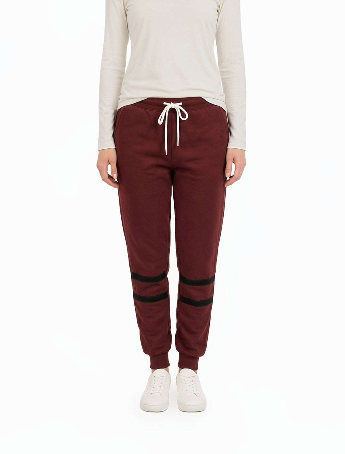 Maroon Modest Chic Sweat Pants