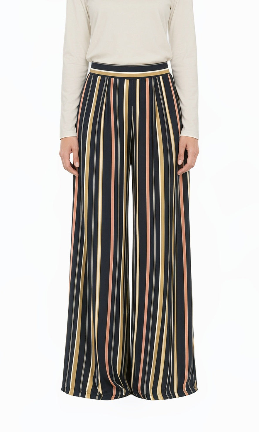 Multi color STRIPE PANTS