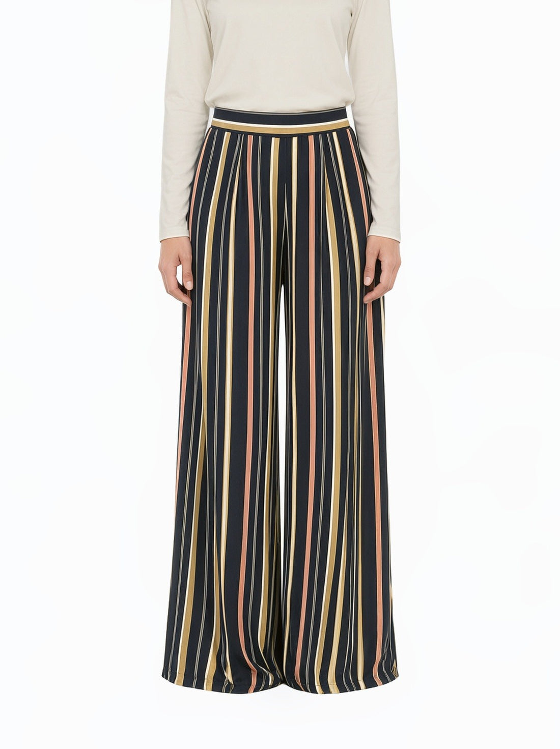 Multi color STRIPE PANTS