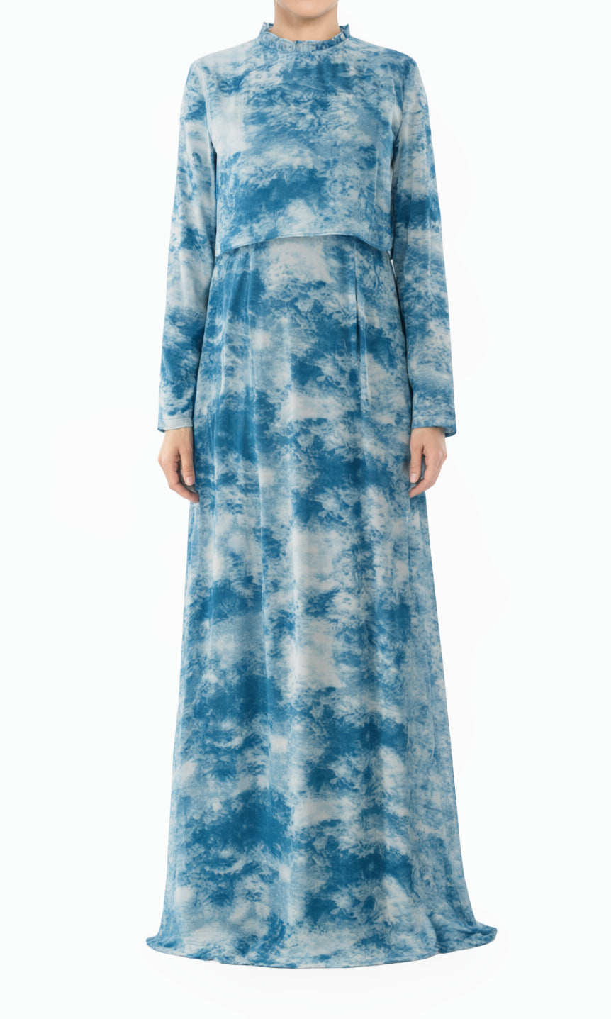 Cloud 9 Chiffon Modest Maxi Dress