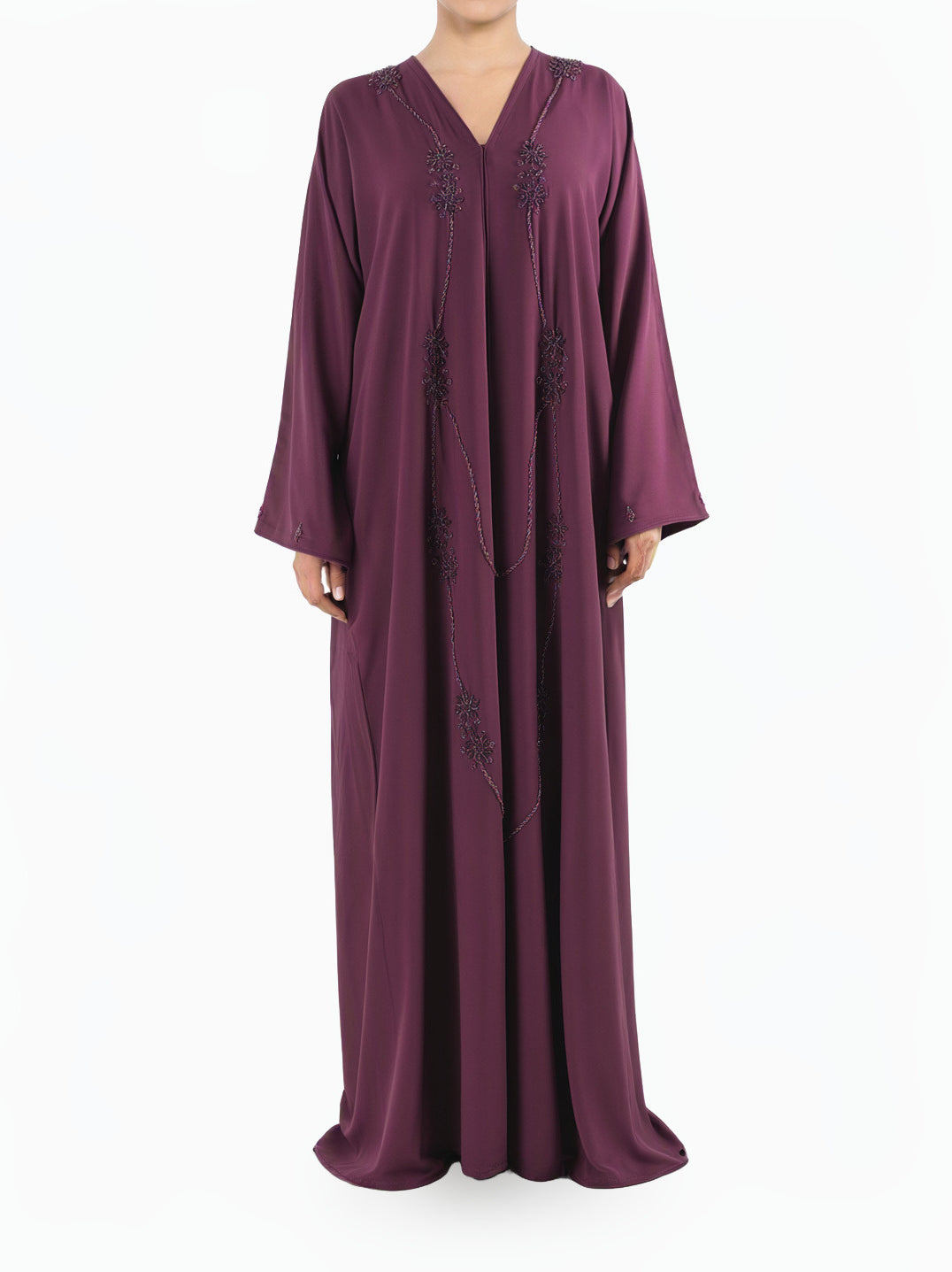 Eggplant anisa Dubai abaya set