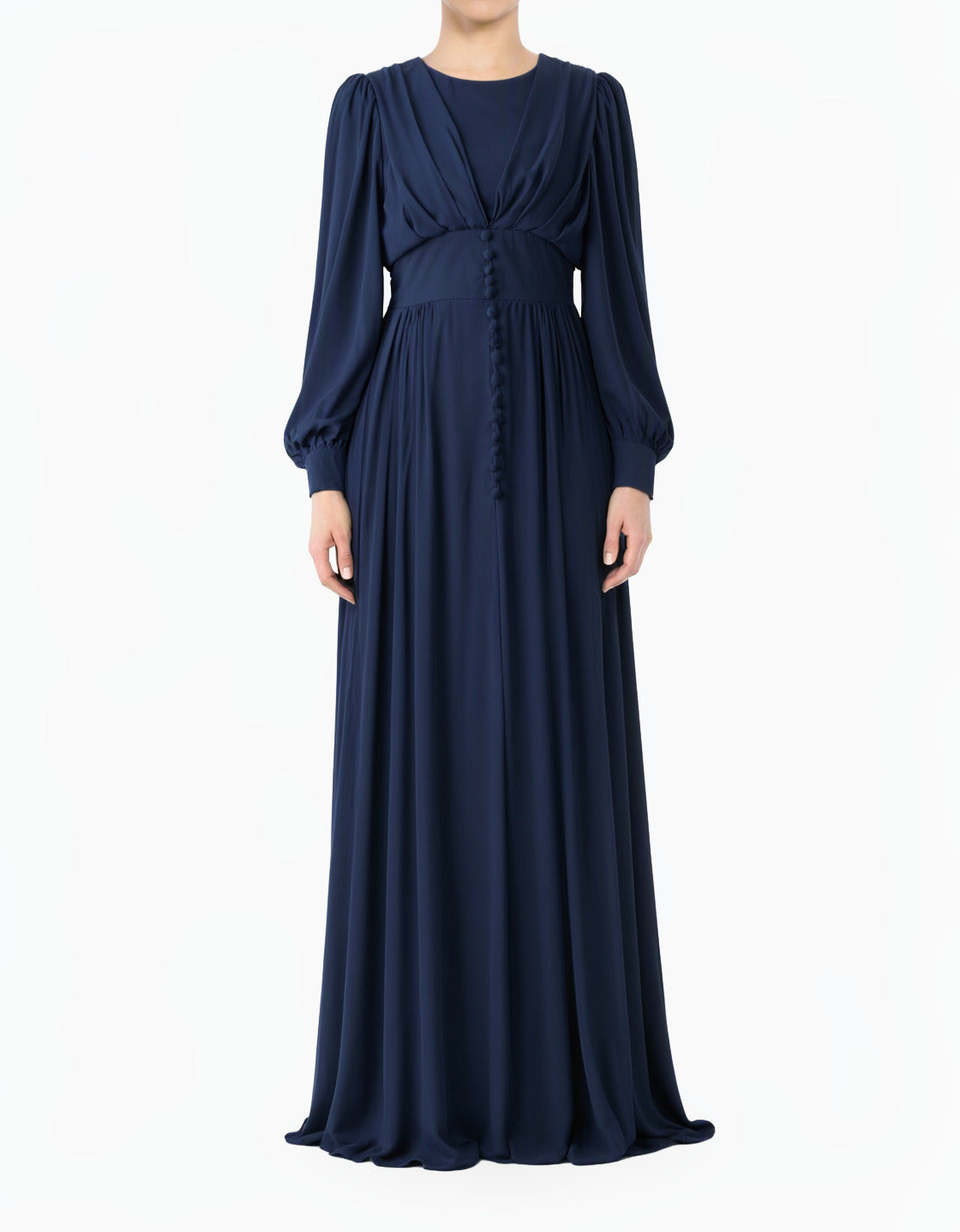 Navy Elizabeth devoted modest maxi dress