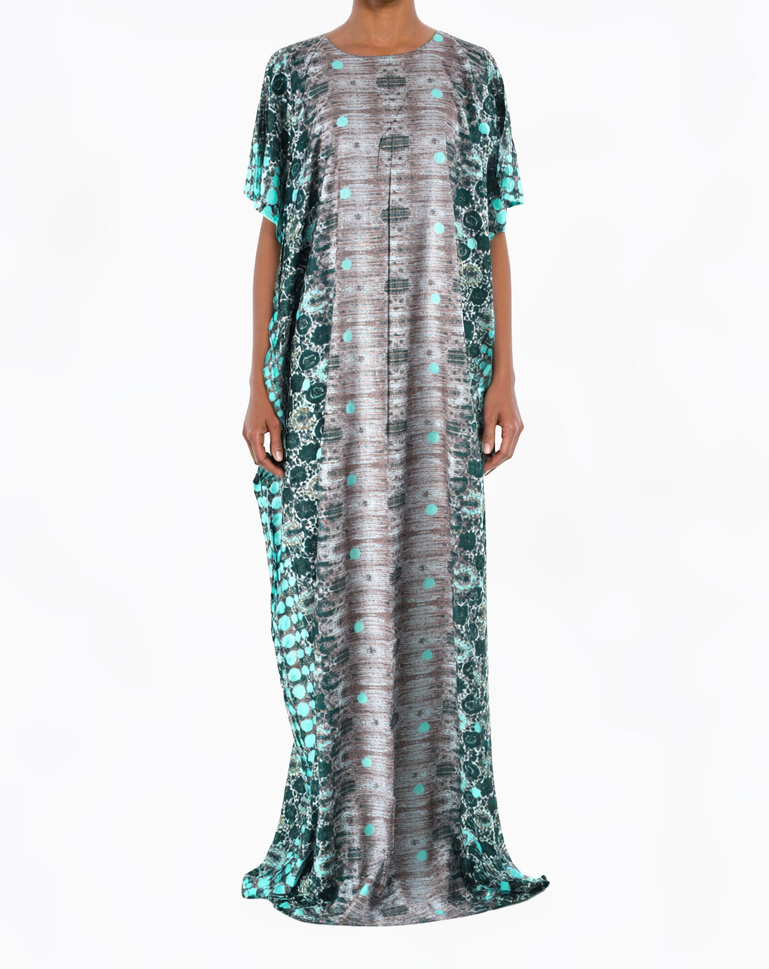 Emerald Serpentine Bati Dress
