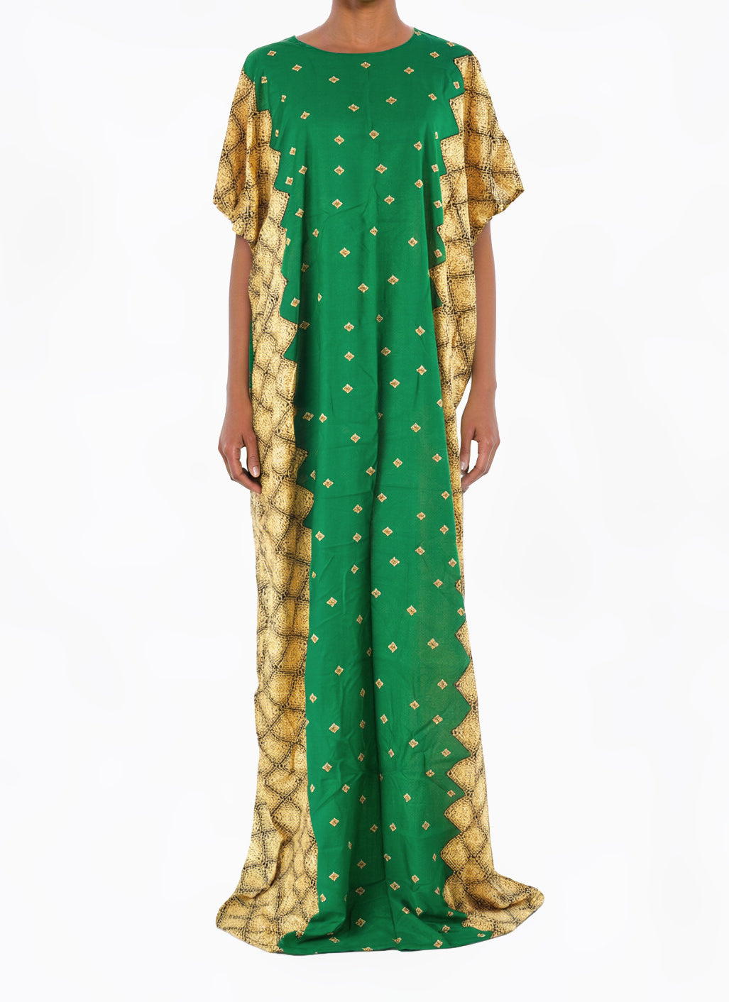 Green nuriyah Print Bati Dress