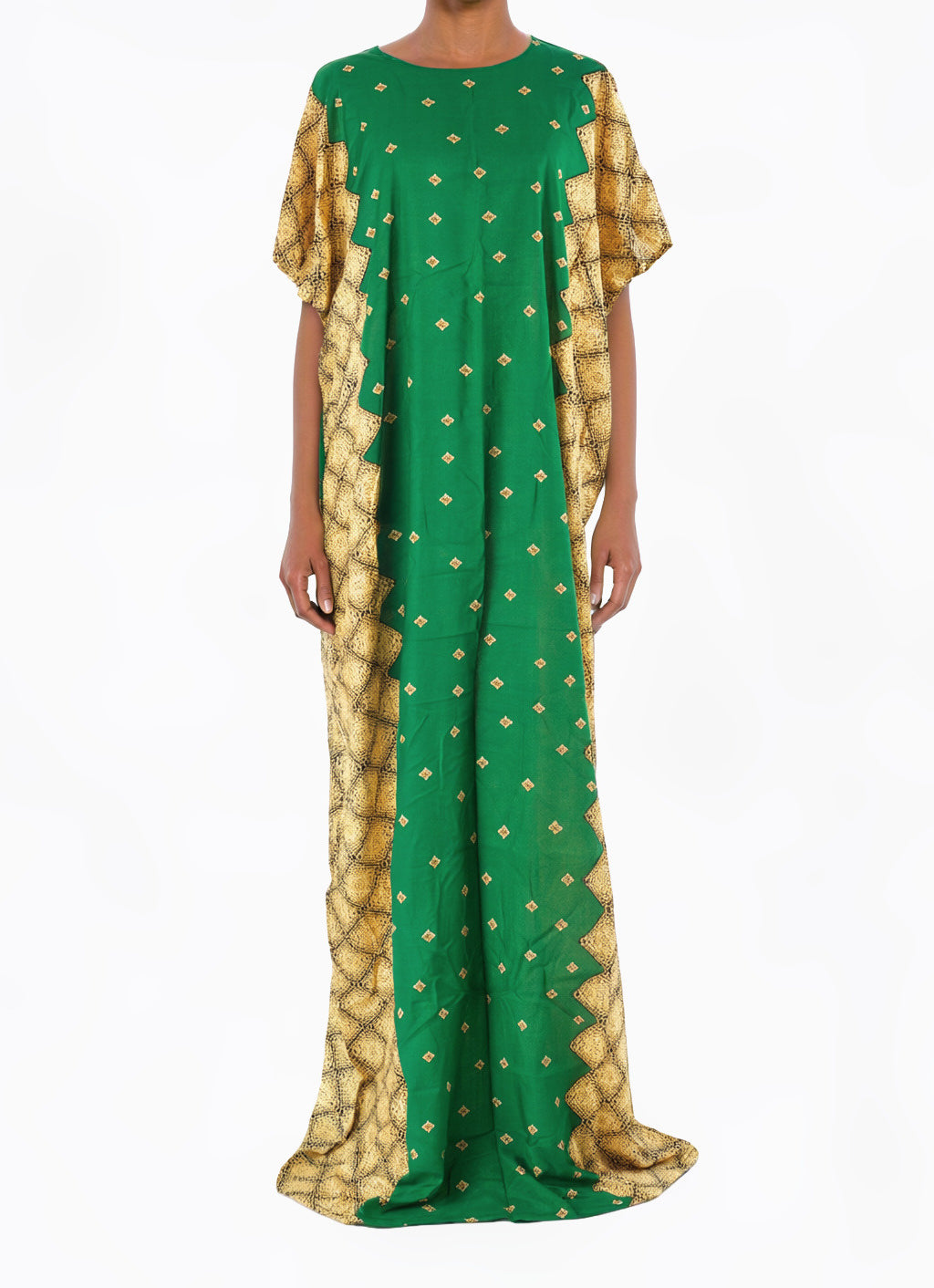 Green nuriyah Print Bati Dress
