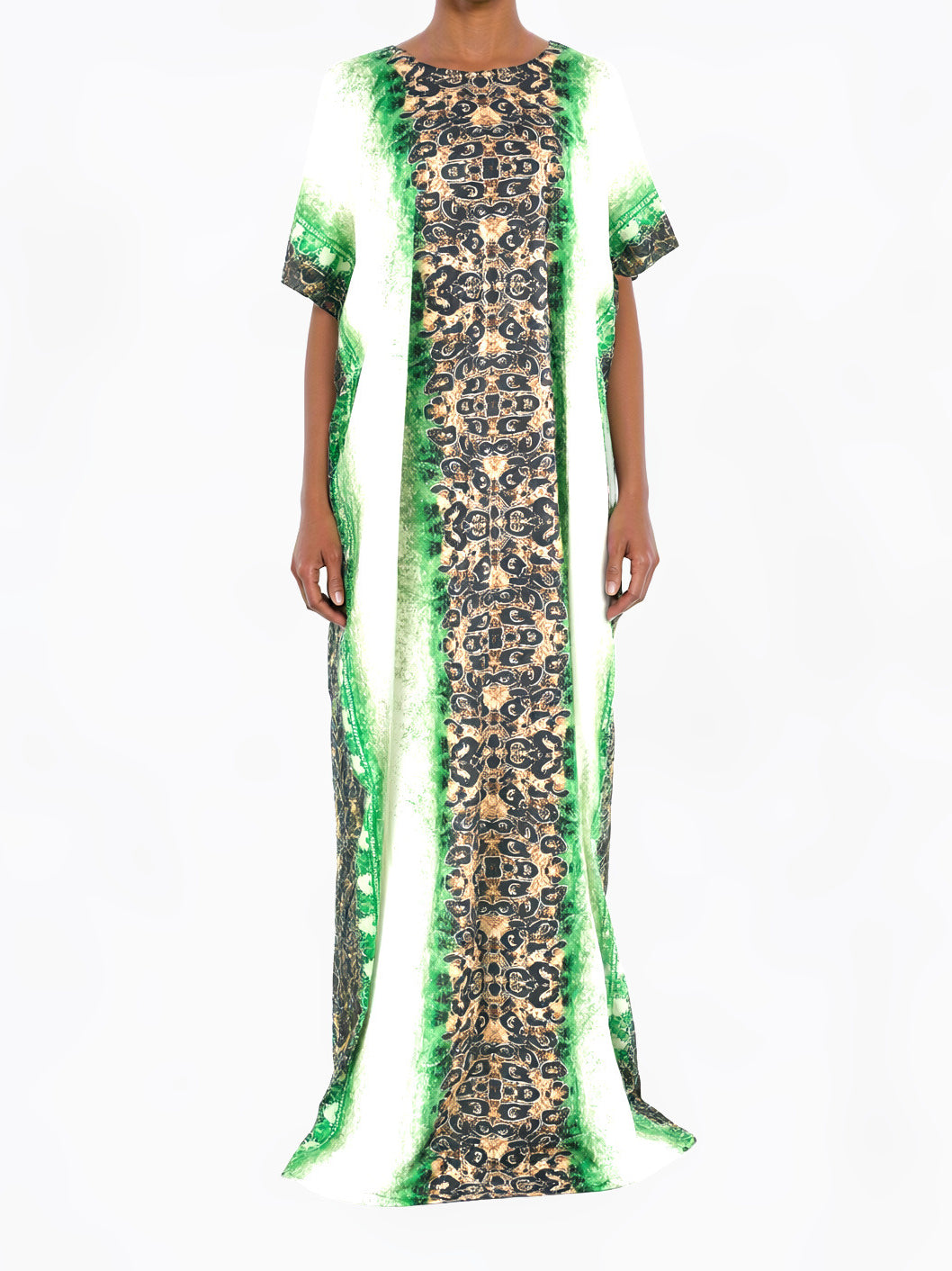 Green pretty aztec Bati Dress