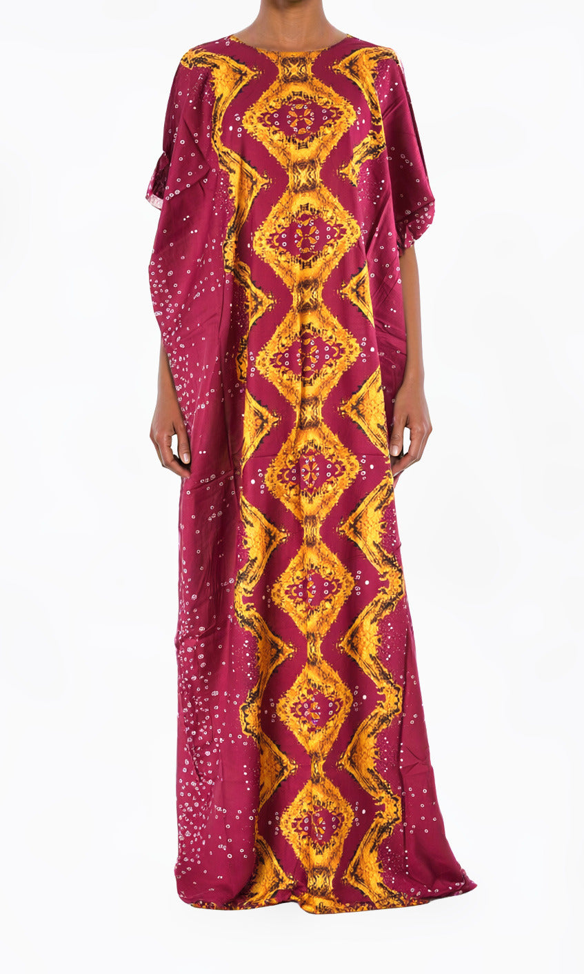 Maroon Lovely Sahra Bati Dress