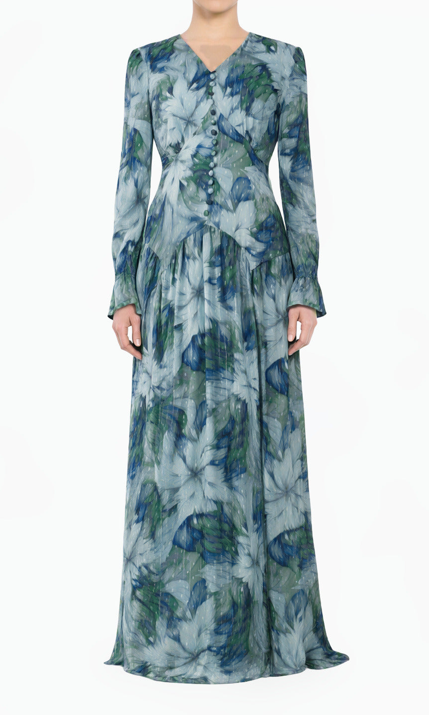 Maryama Floral Modest Maxi Dress