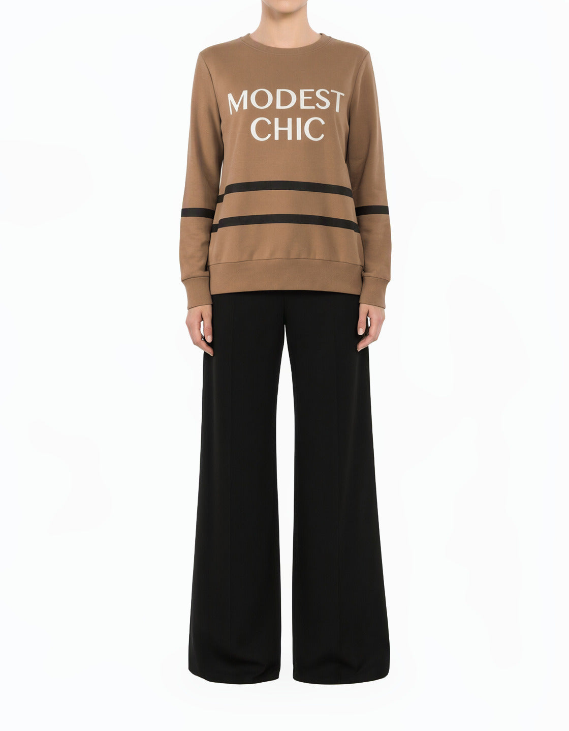 Mocha Modest Chic sweater