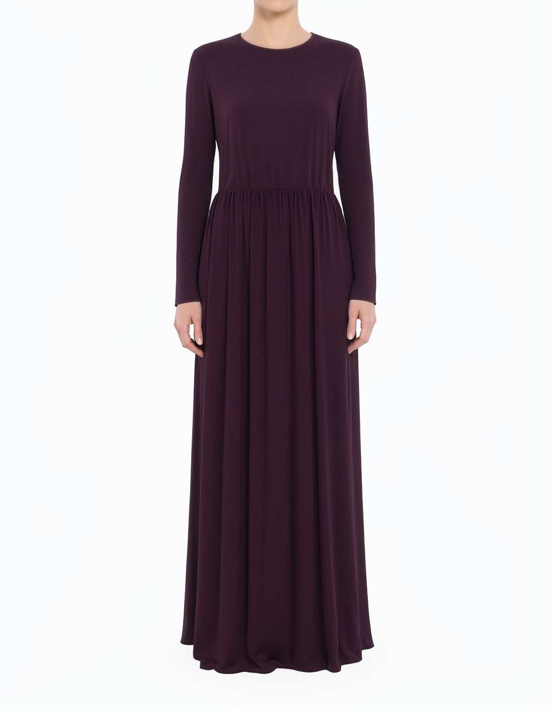Eggplant purple Original Milk Silk Maxi Dress