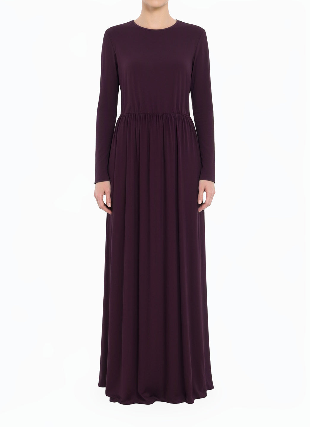 Eggplant purple Original Milk Silk Maxi Dress