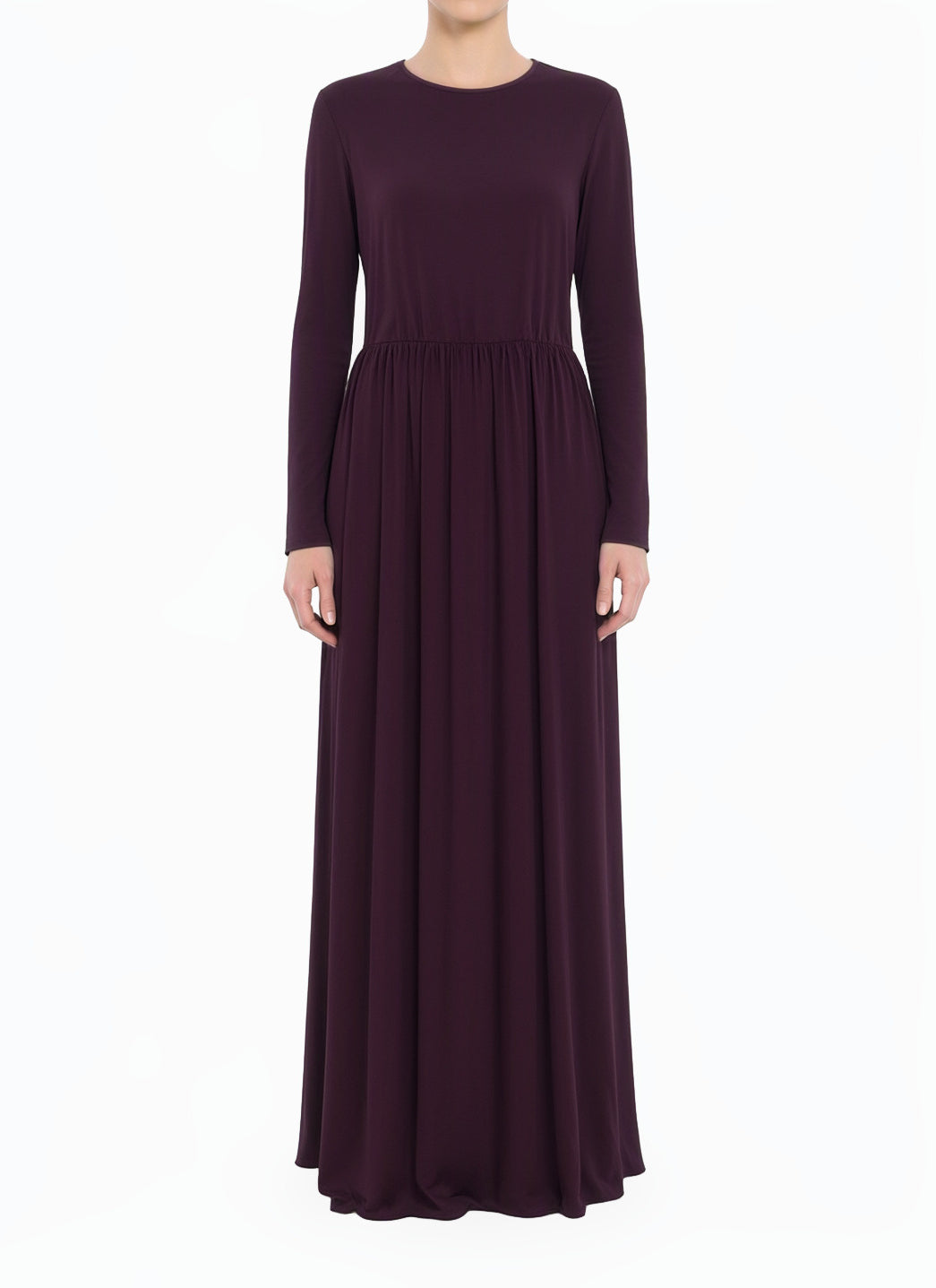 Eggplant purple Original Milk Silk Maxi Dress