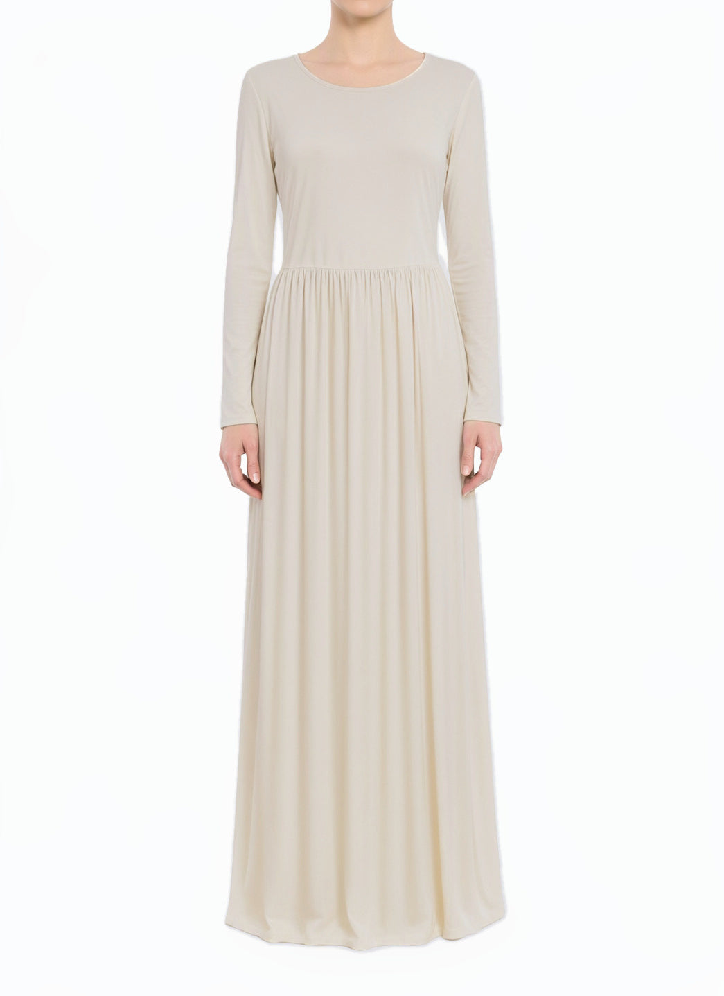 Vanilla Original Milk Silk Modest Maxi Dress