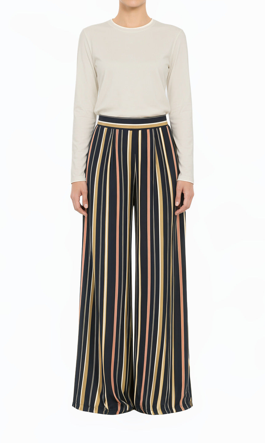 Multi color STRIPE PANTS