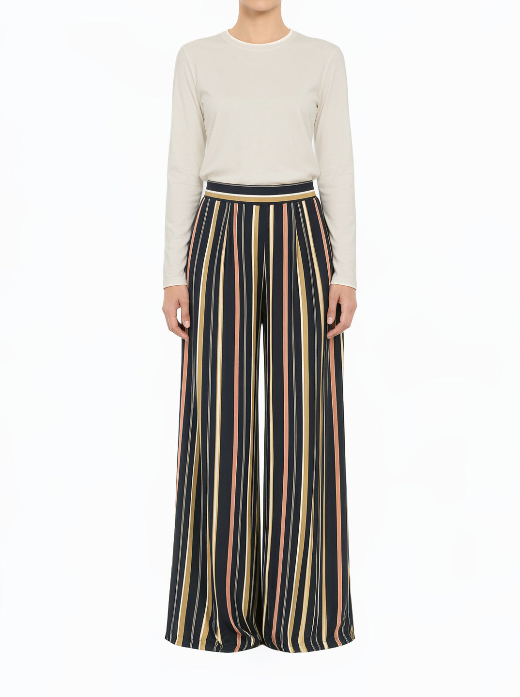 Multi color STRIPE PANTS