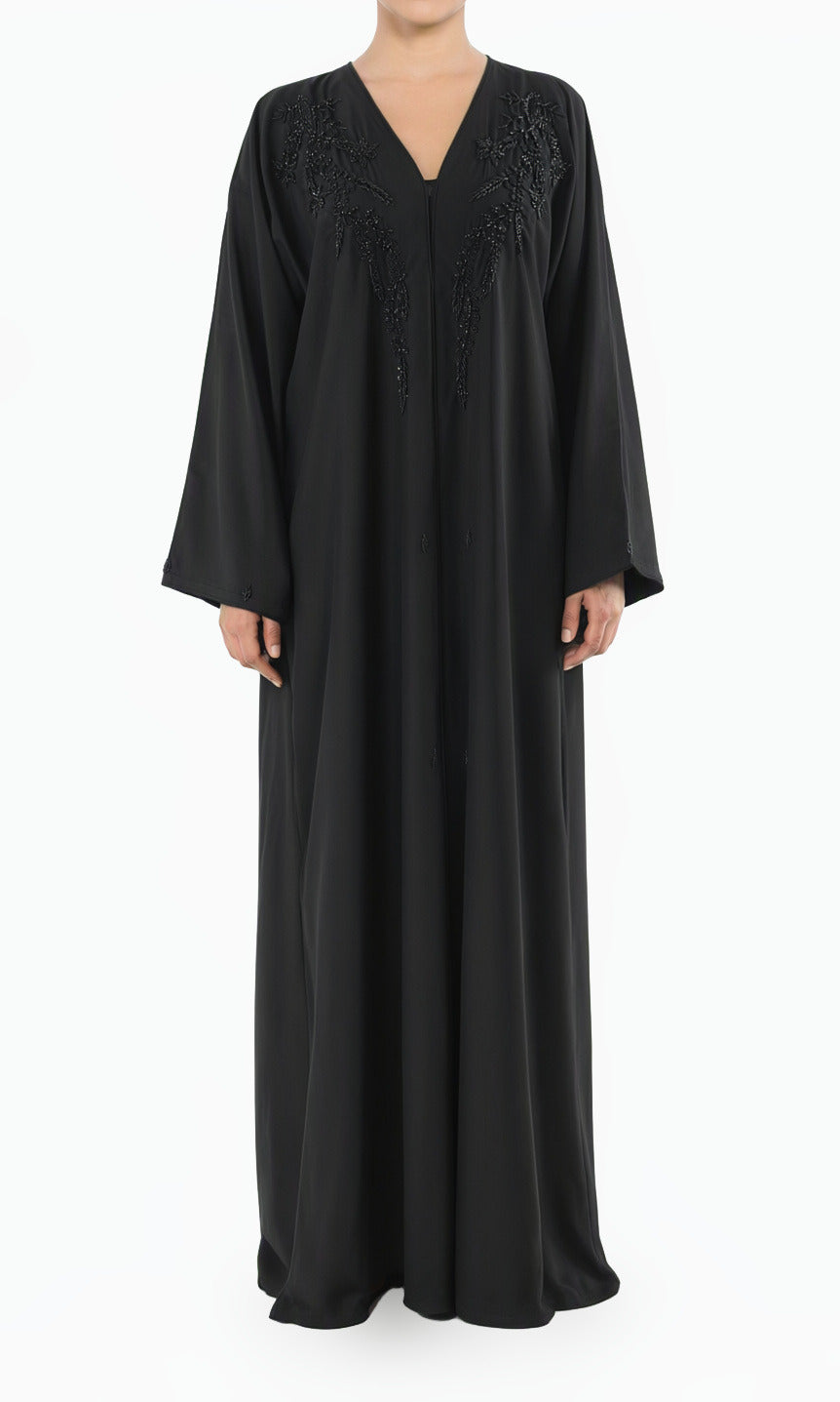 Black jamila Dubai abaya set