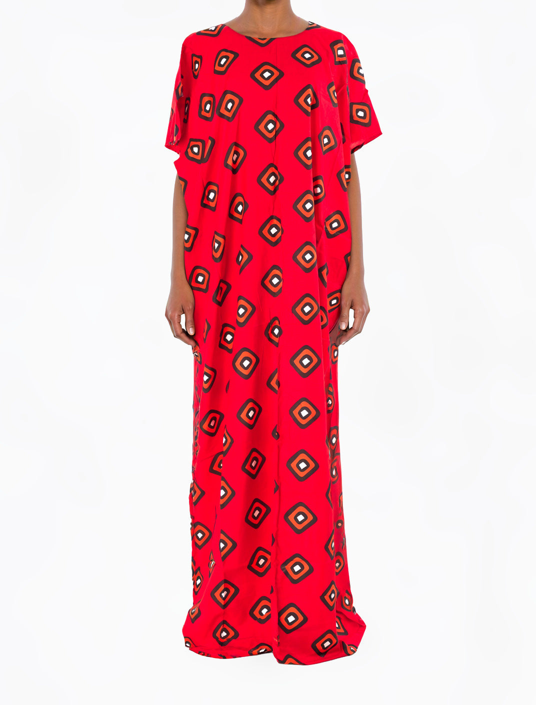 Dark Red Aminah Bati Dress
