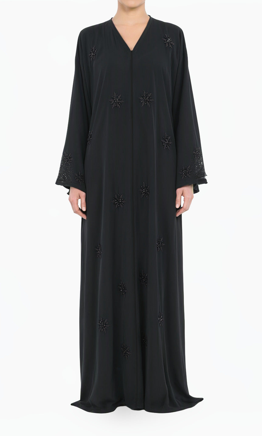 Black pearls Dubai abaya set