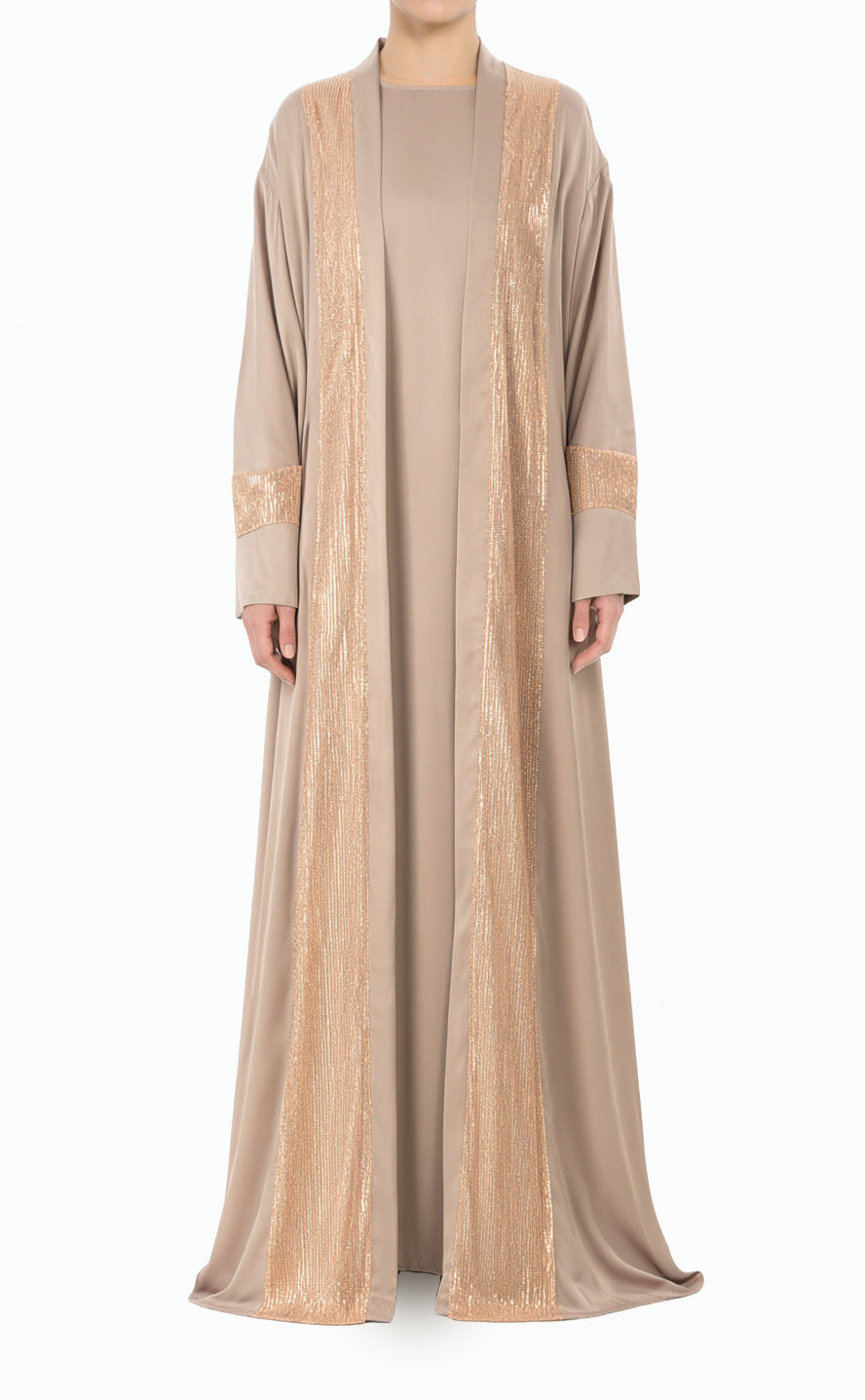 Malika Pearl Sequin Abaya Set