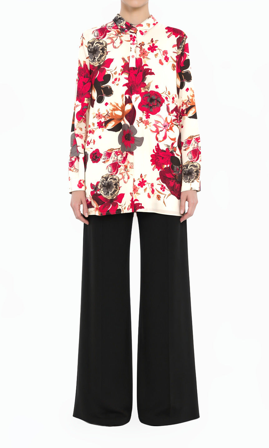 Pink Floral Tunic Modest top