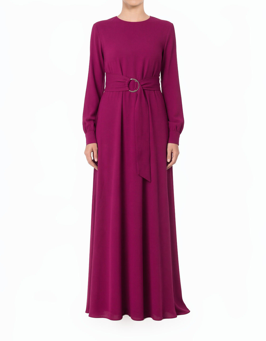 Plum Simple and Chic Modest maxi dress