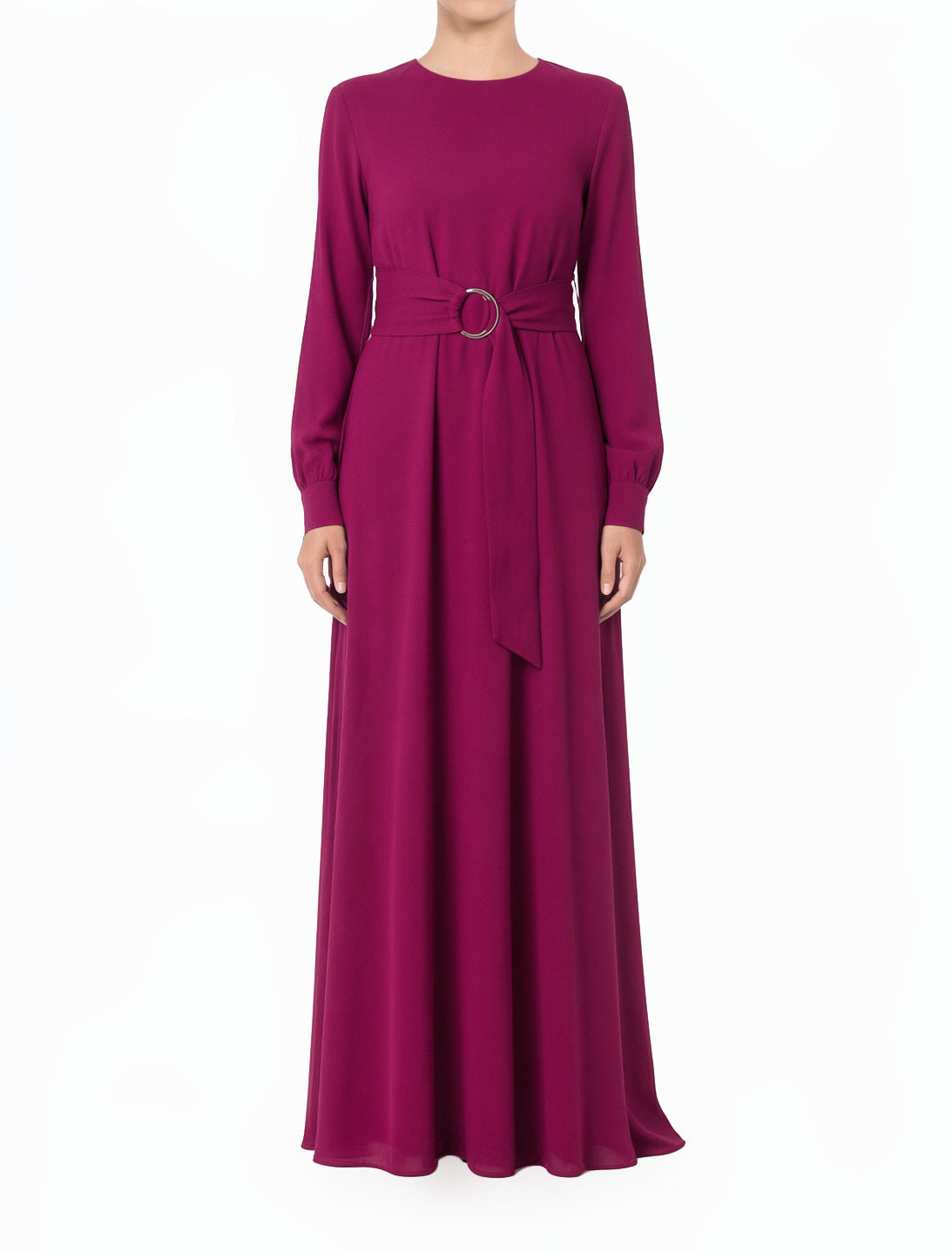 Plum Simple and Chic Modest maxi dress