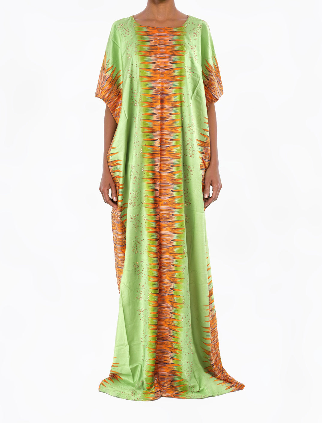 sage/orange justina Bati Dress