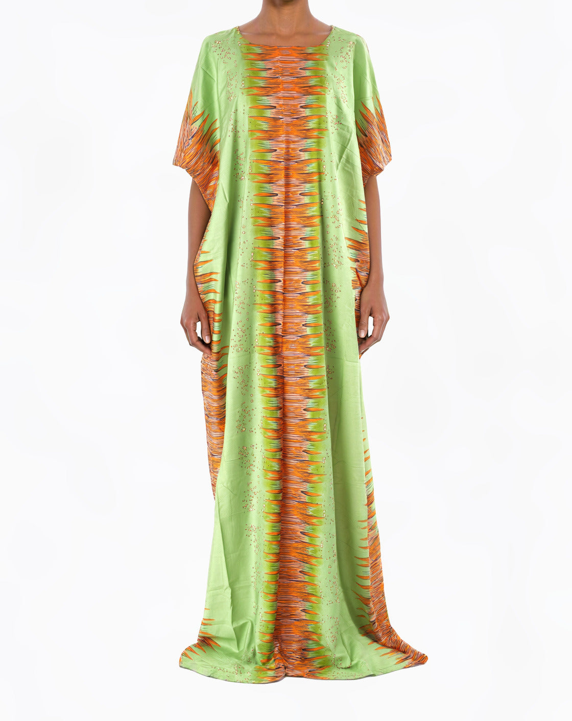 sage/orange justina Bati Dress