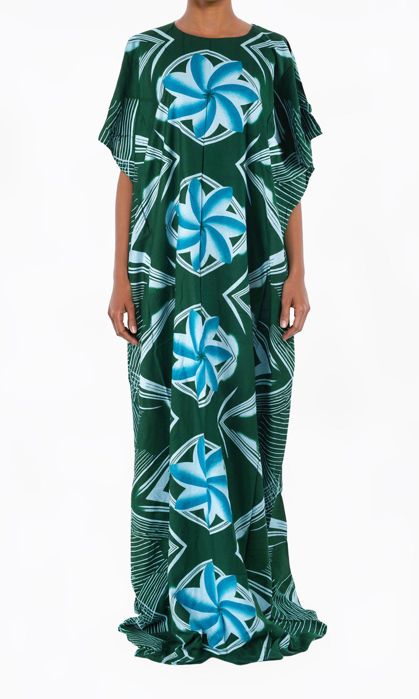 Sapphire Rosette Bati Dress