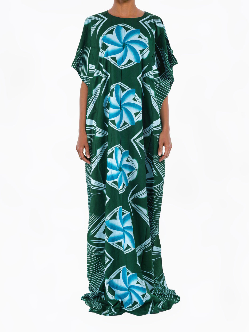 Sapphire Rosette Bati Dress