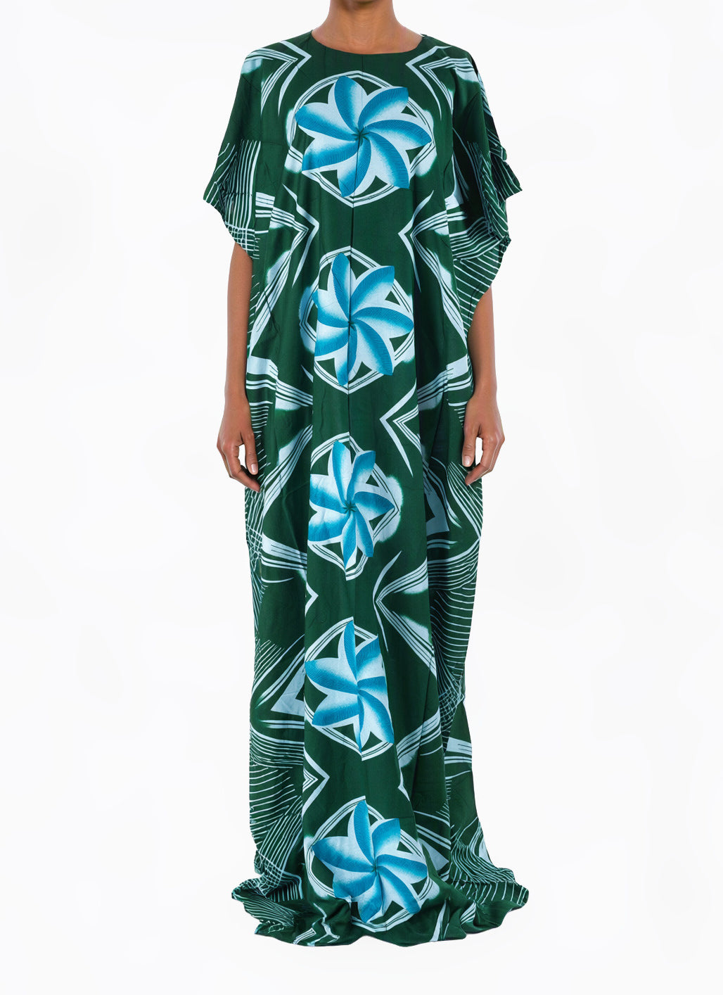 Sapphire Rosette Bati Dress