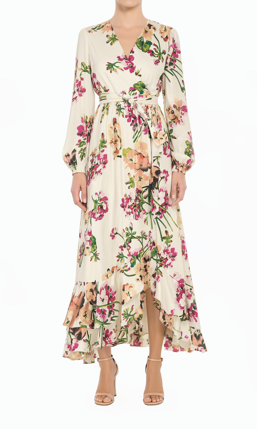 White The Perfect mix of satin fabric and floral print