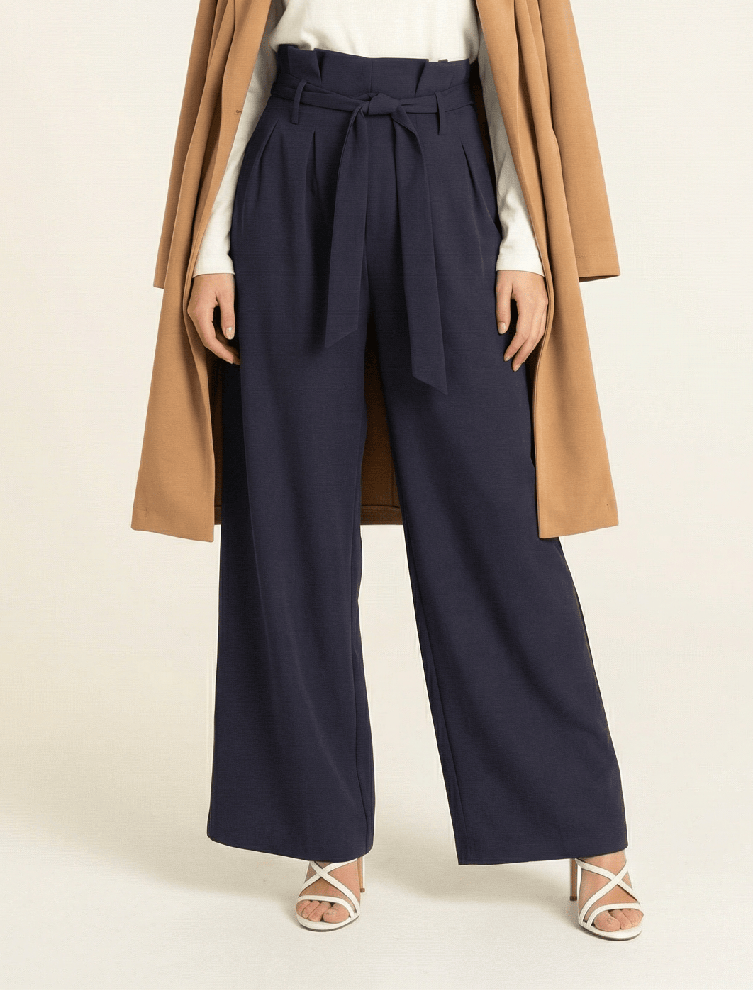 high waist pleats modest trousers Kabayare
