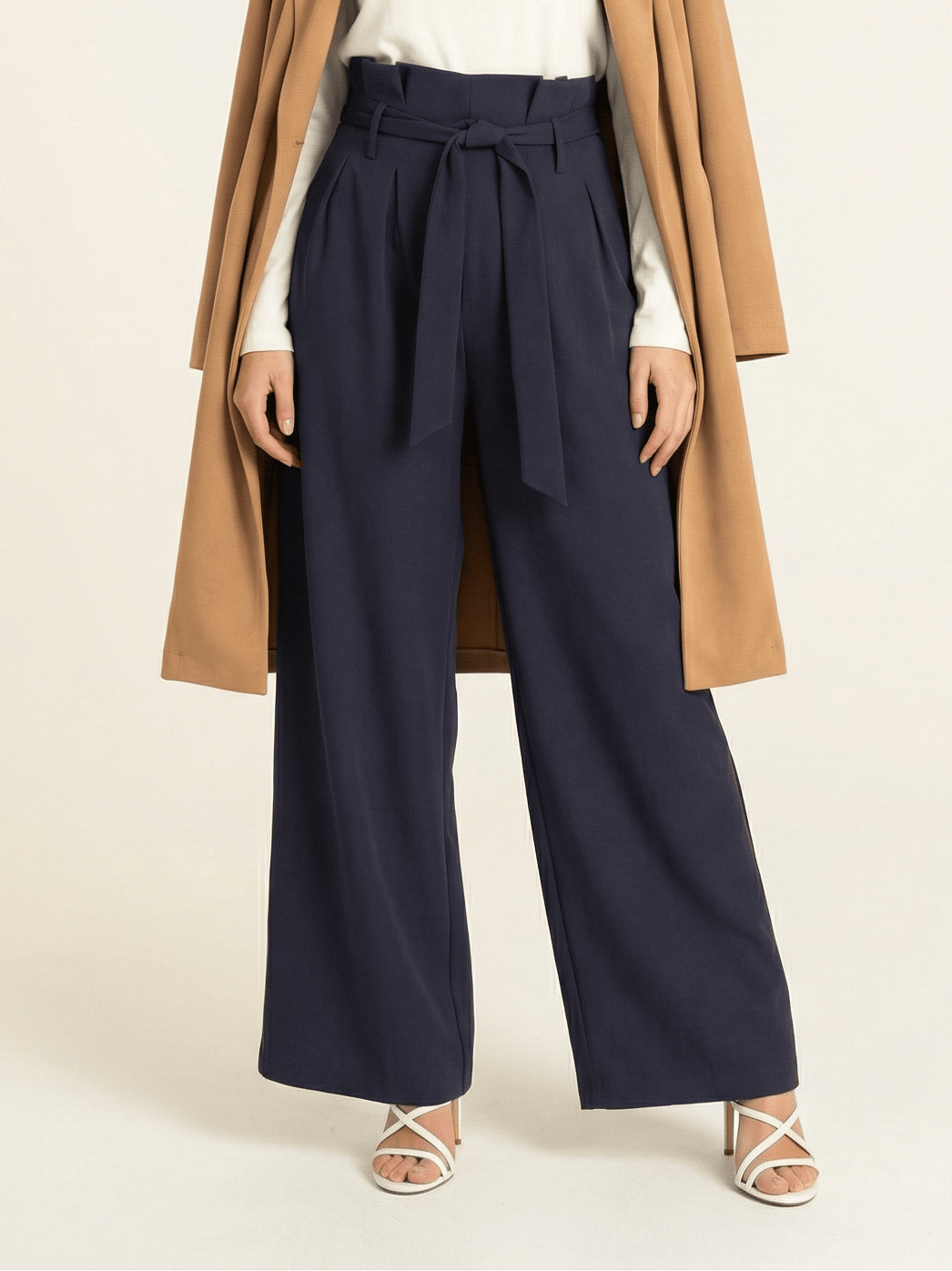 high waist pleats modest trousers Kabayare