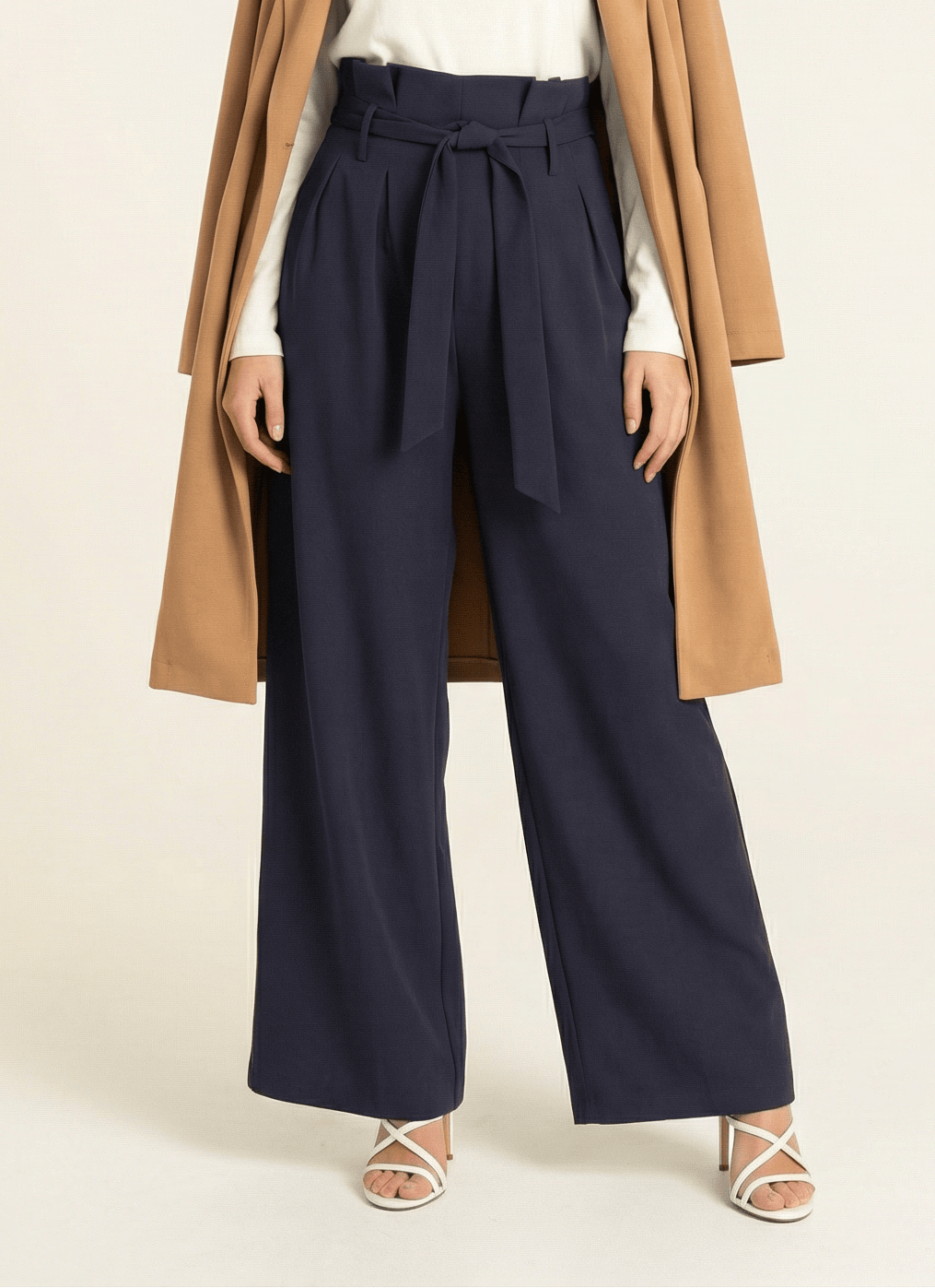 high waist pleats modest trousers Kabayare
