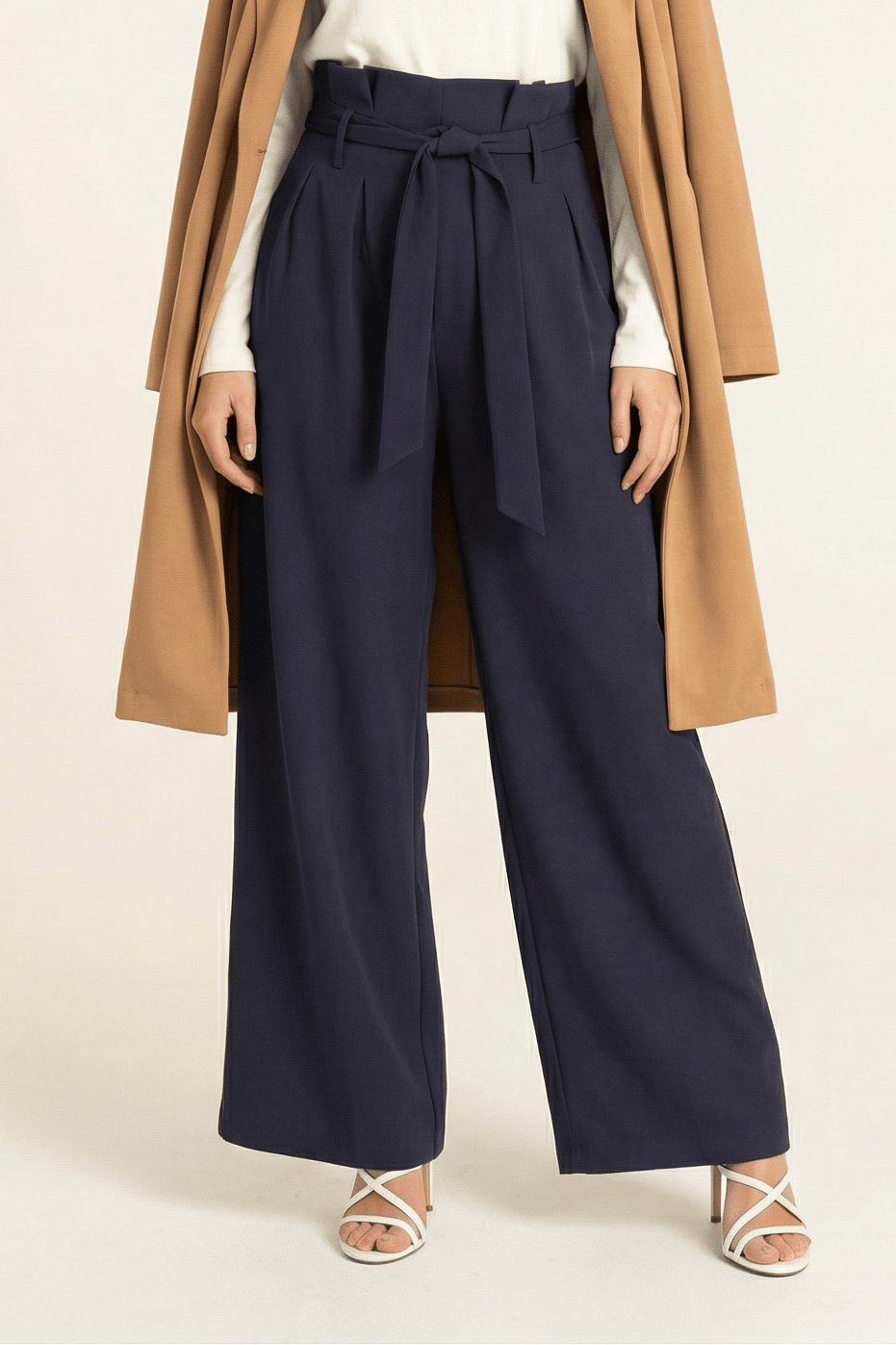 high waist pleats modest trousers Kabayare