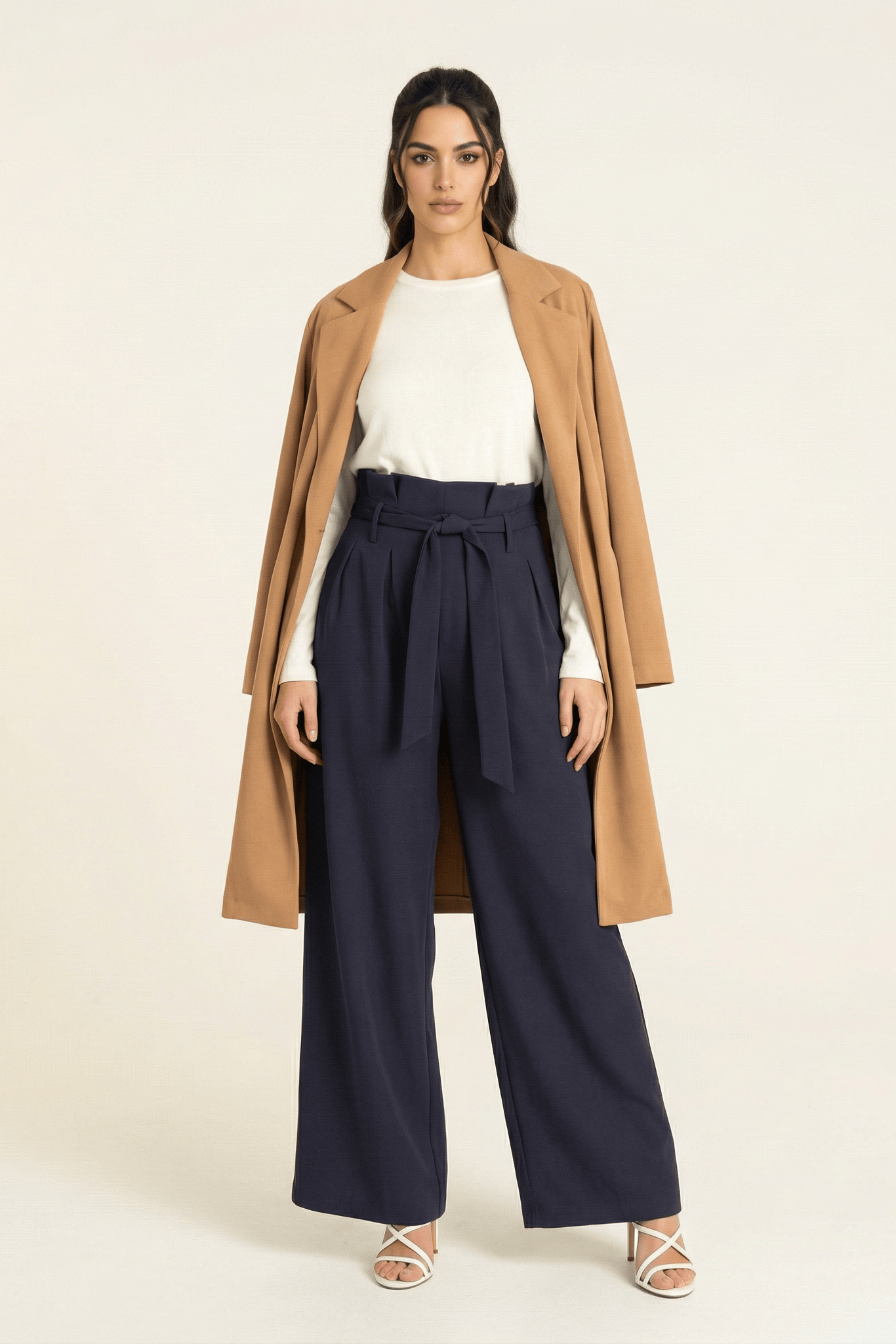 high waist pleats modest trousers Kabayare