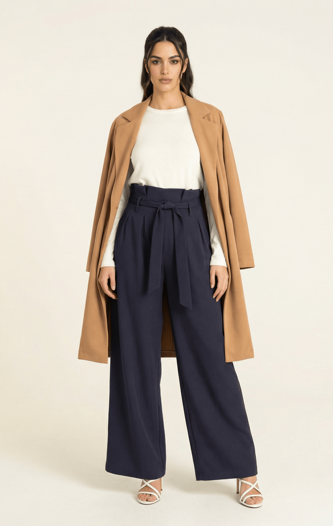 high waist pleats modest trousers Kabayare