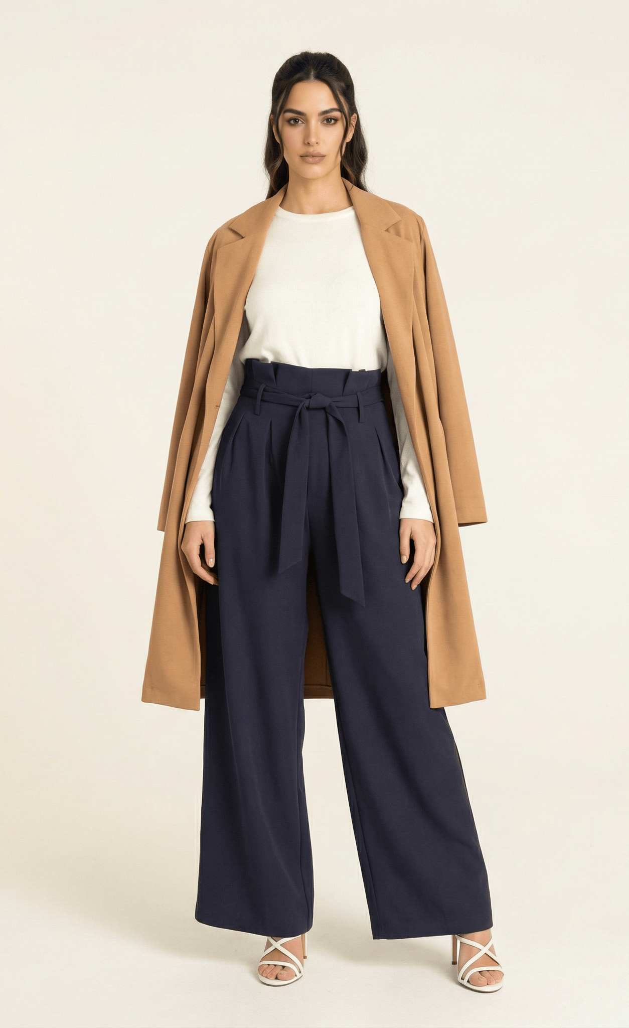 high waist pleats modest trousers Kabayare