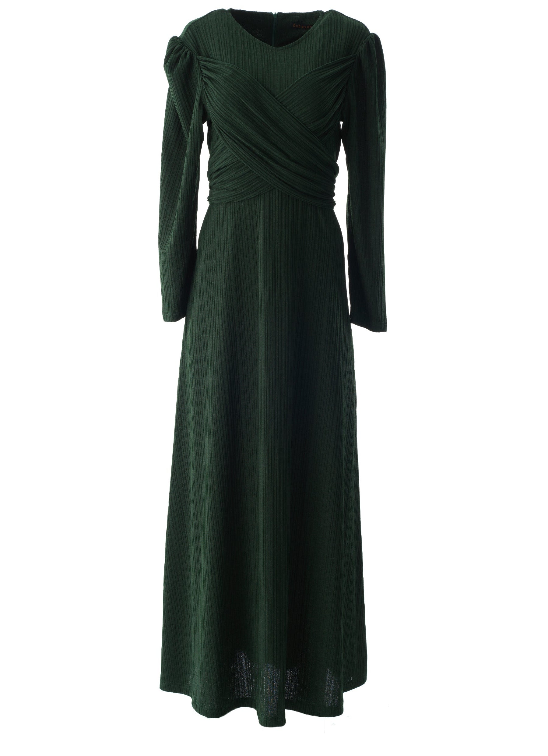 Hunter Green ma chérie ribbed maxi dress Kabayare