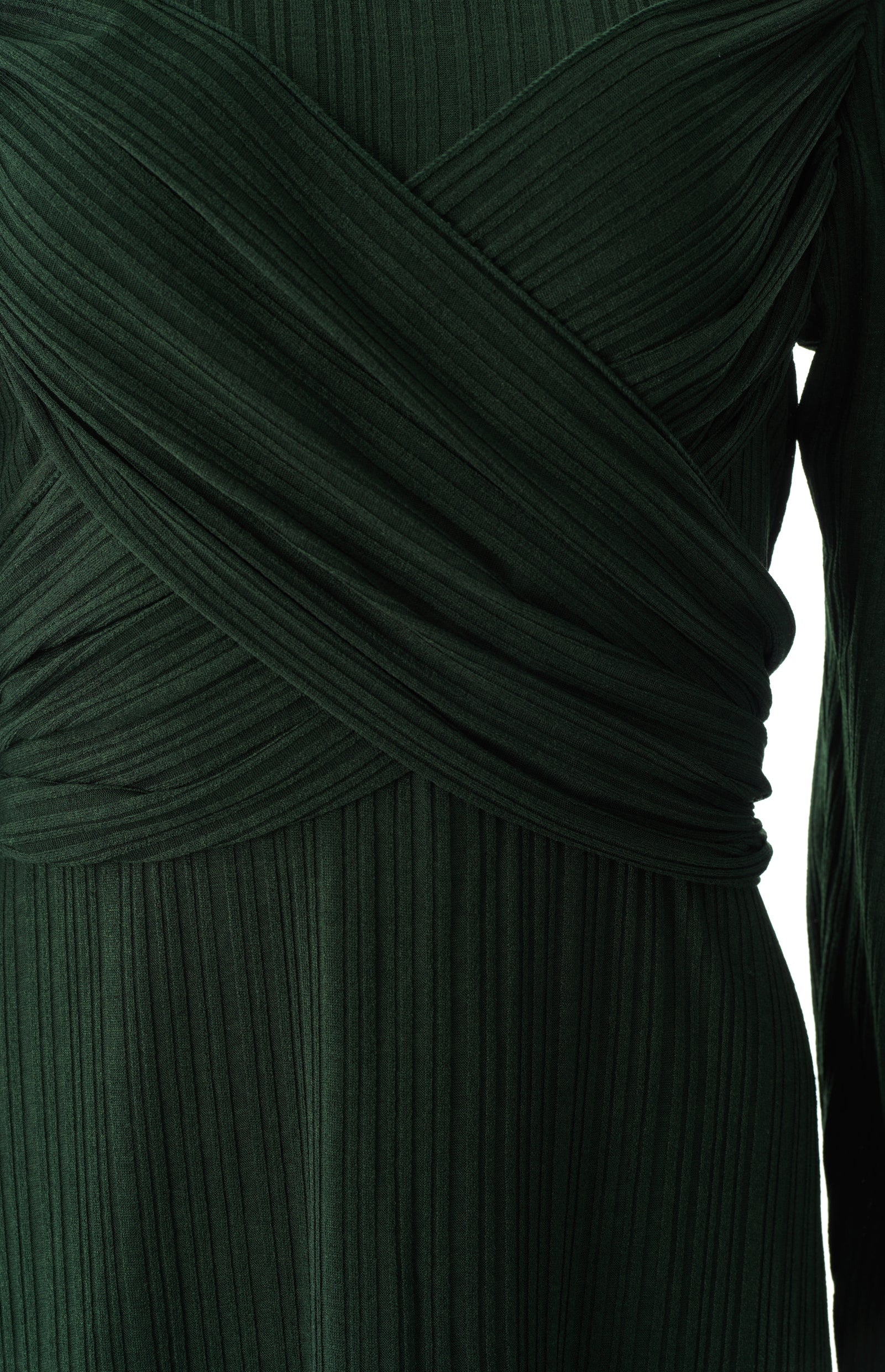 Hunter Green ma chérie ribbed maxi dress Kabayare
