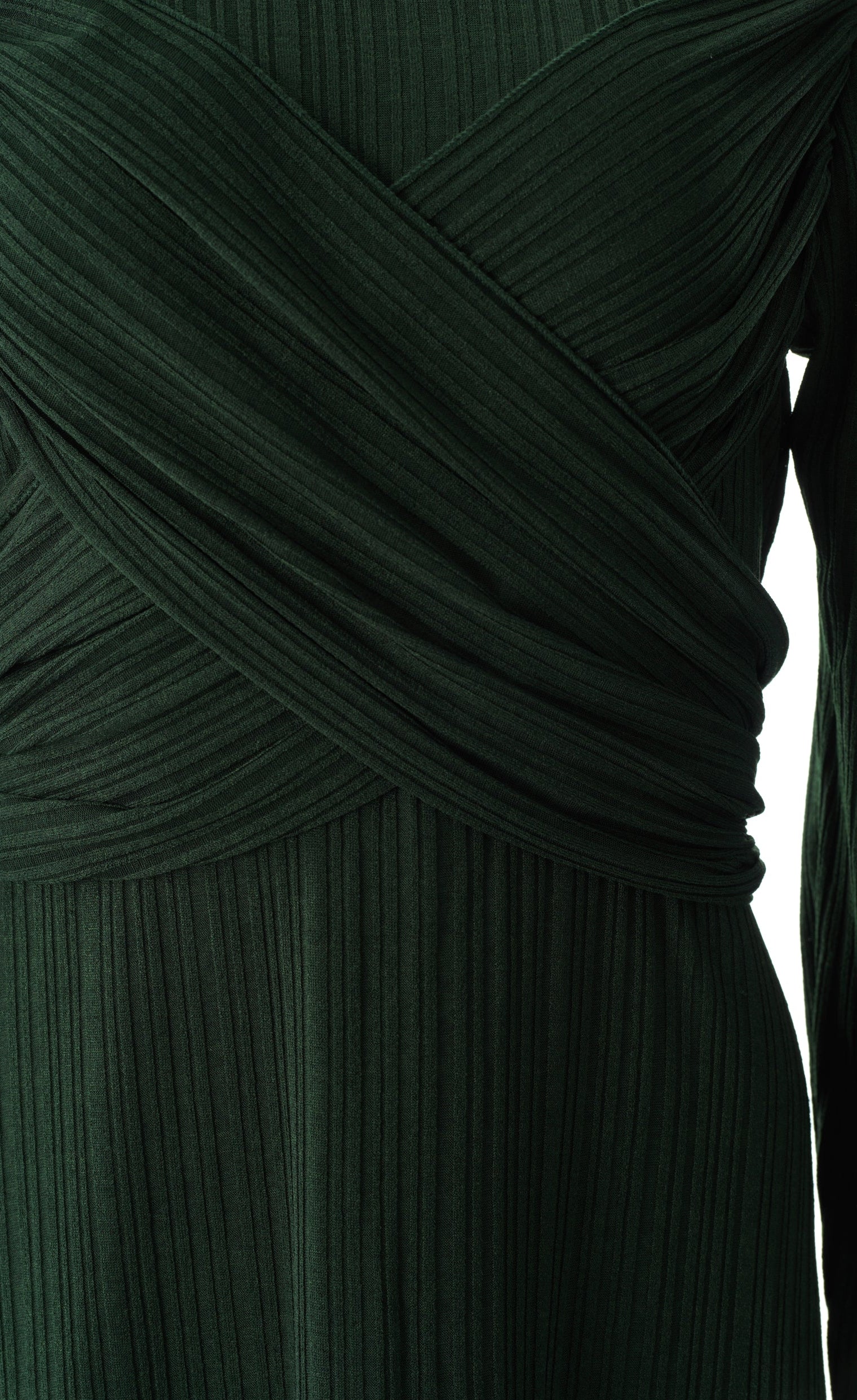 Hunter Green ma chérie ribbed maxi dress Kabayare