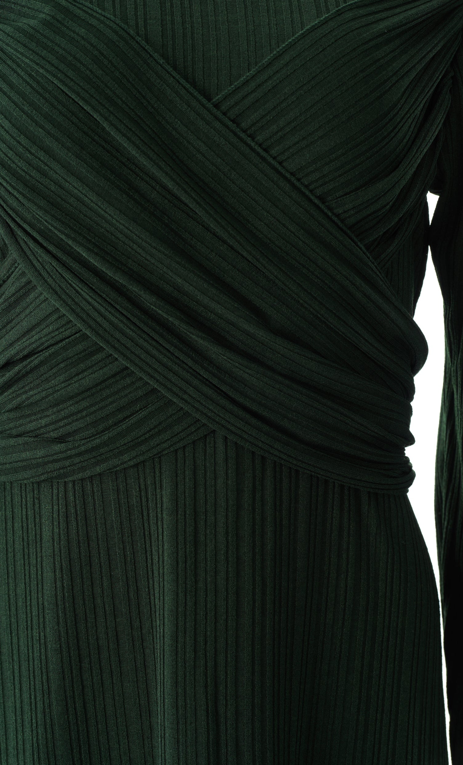 Hunter Green ma chérie ribbed maxi dress Kabayare