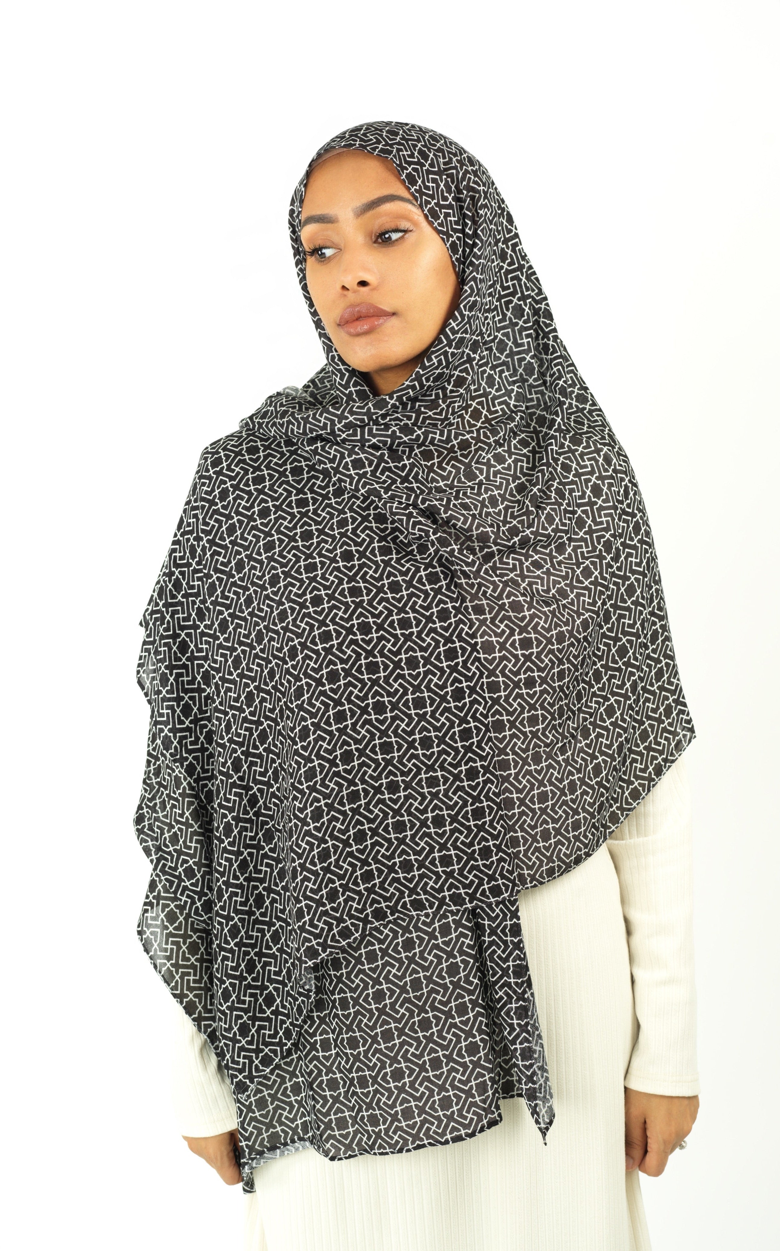 Ilham modal print hijab Kabayare