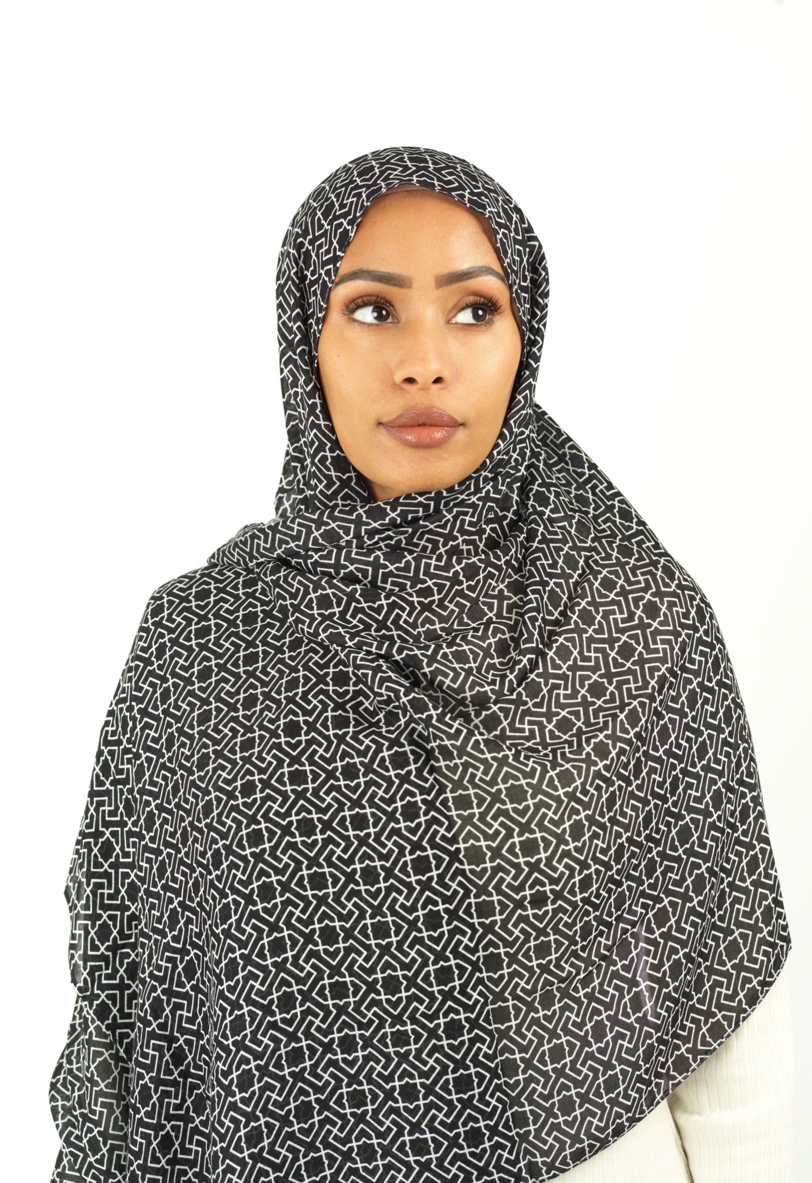 Ilham modal print hijab Kabayare