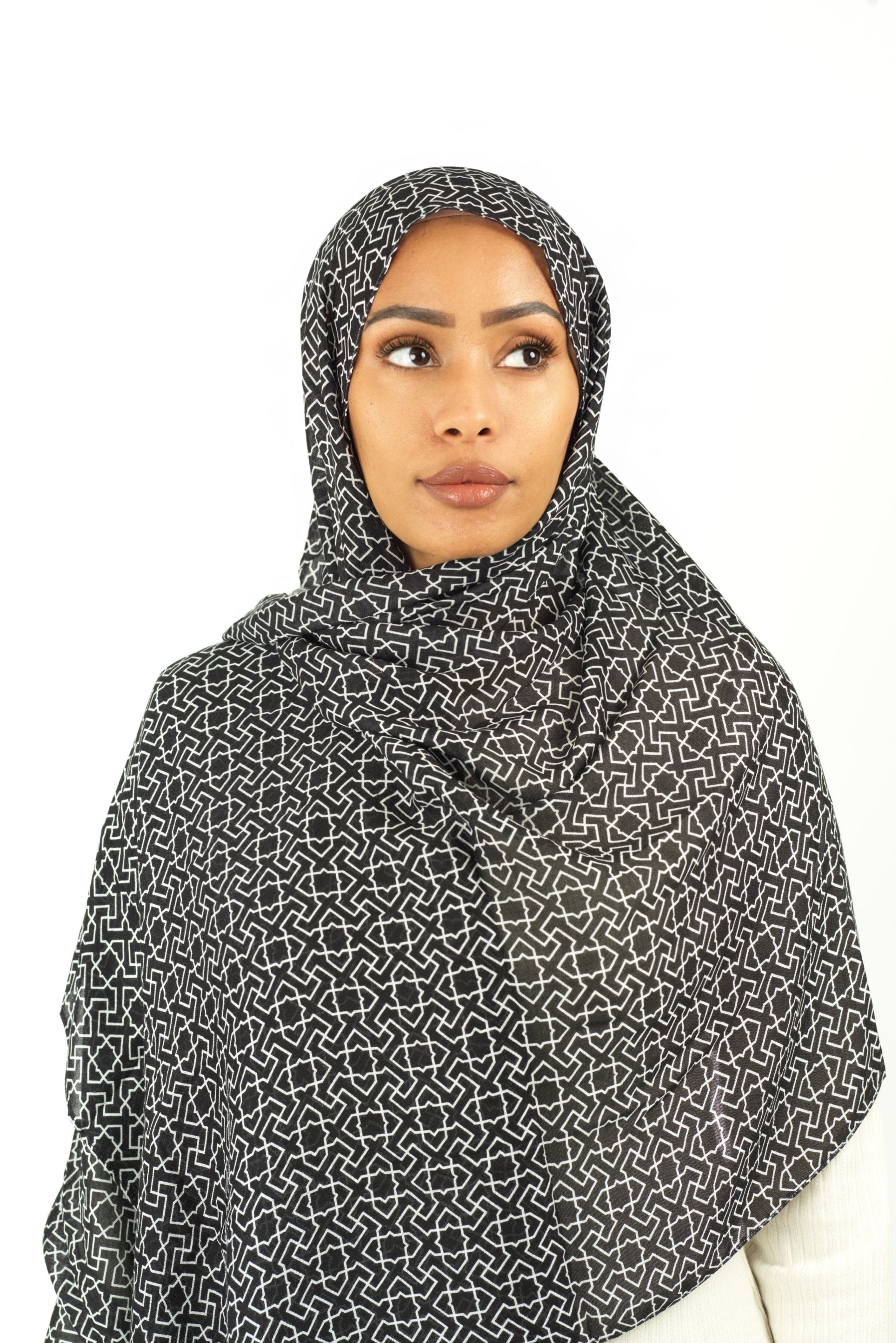 Ilham modal print hijab Kabayare