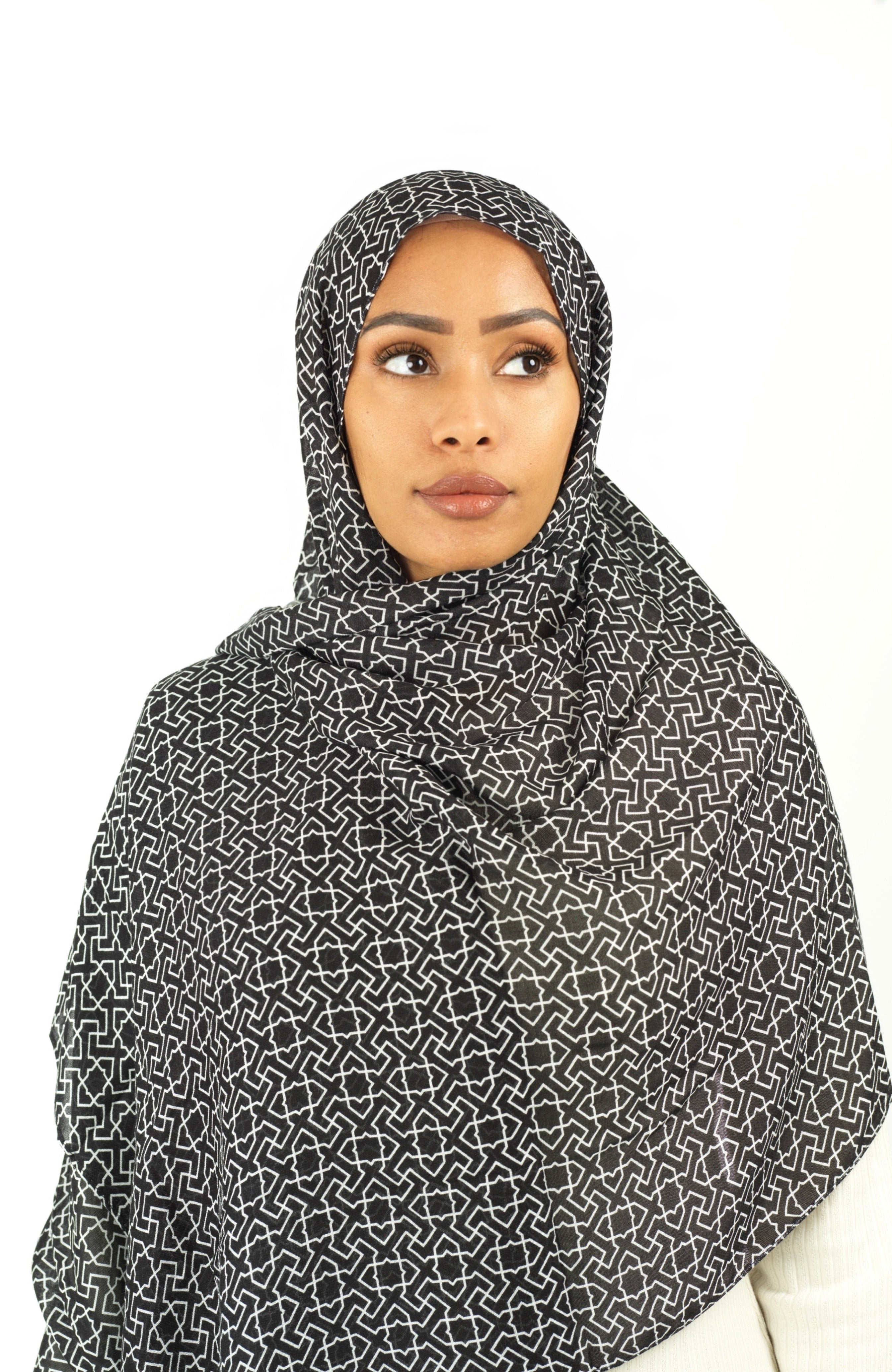 Ilham modal print hijab Kabayare
